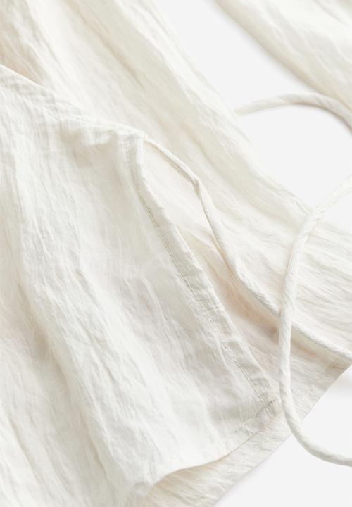 H&M - Wrapover top - white