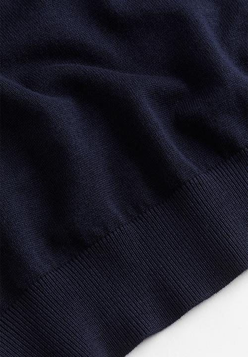 H&M - Polo-neck jumper - navy blue