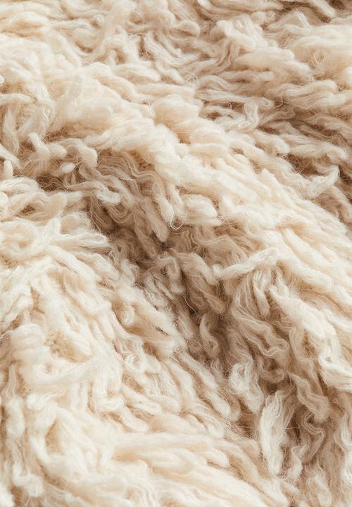 H&M - Wool-blend fluffy-knit jumper - beige 