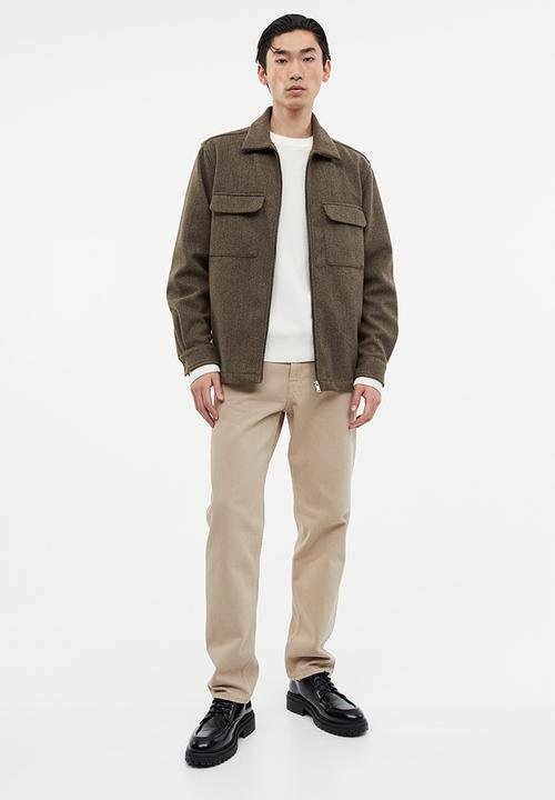 H&M - Regular fit cotton jumper - cream 