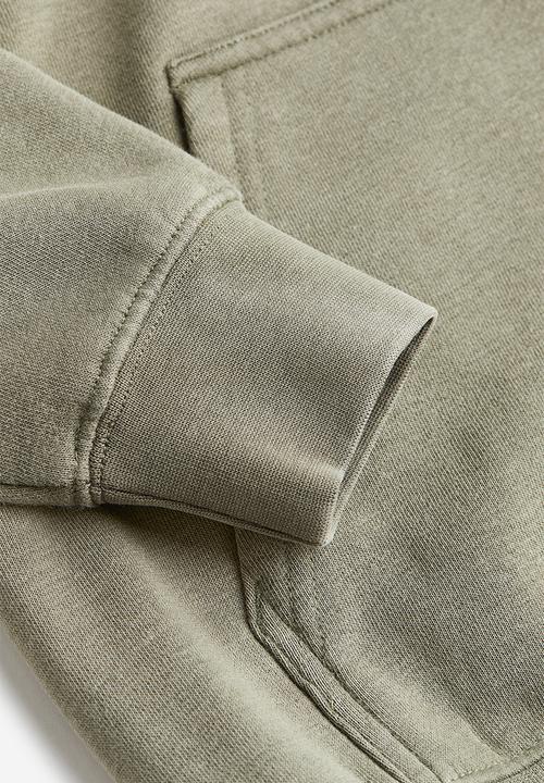 H&M - Hoodie - khaki green & brooklyn