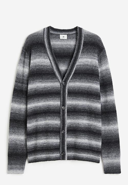 H&M - Regular fit cardigan - black striped