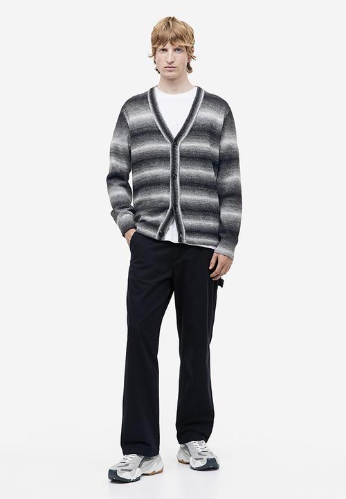 H&M - Regular fit cardigan - black striped