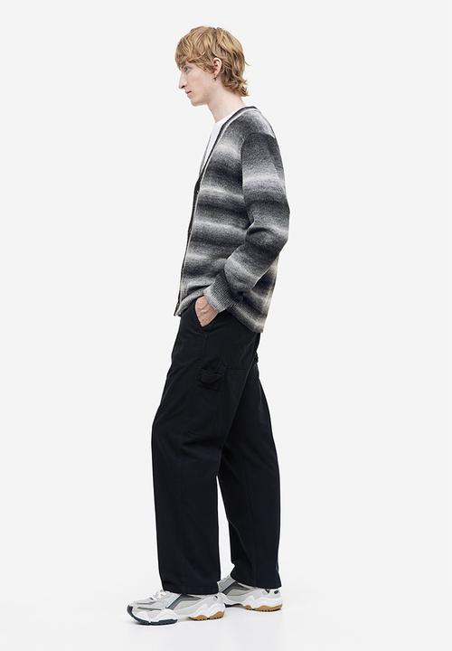 H&M - Regular fit cardigan - black striped
