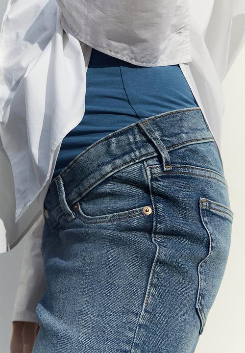 H&M - Mama slim ankle jeans - light denim blue
