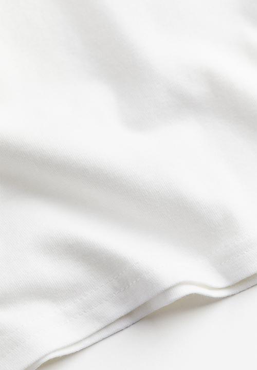 H&M - Long-sleeved jersey top - white