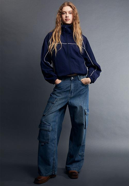 H&M - Nylon windbreaker - dark blue