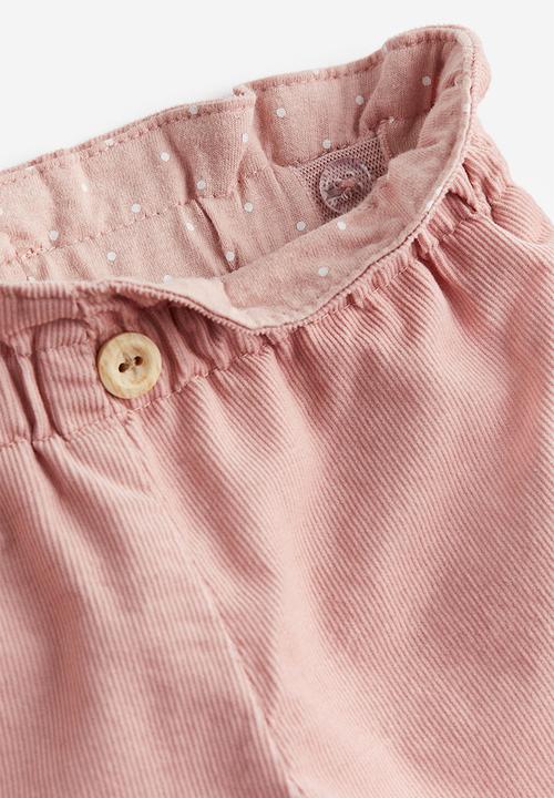 H&M - Lined corduroy trousers - pink