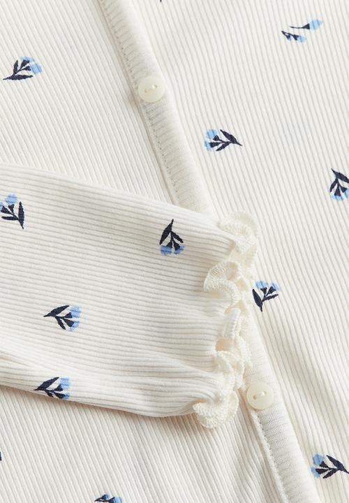 H&M - Long-sleeved jersey top - white