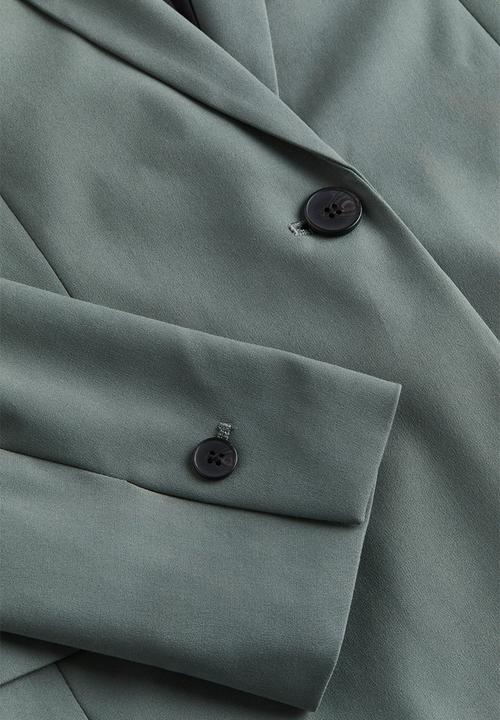 H&M - Single-breasted jacket - dark green 