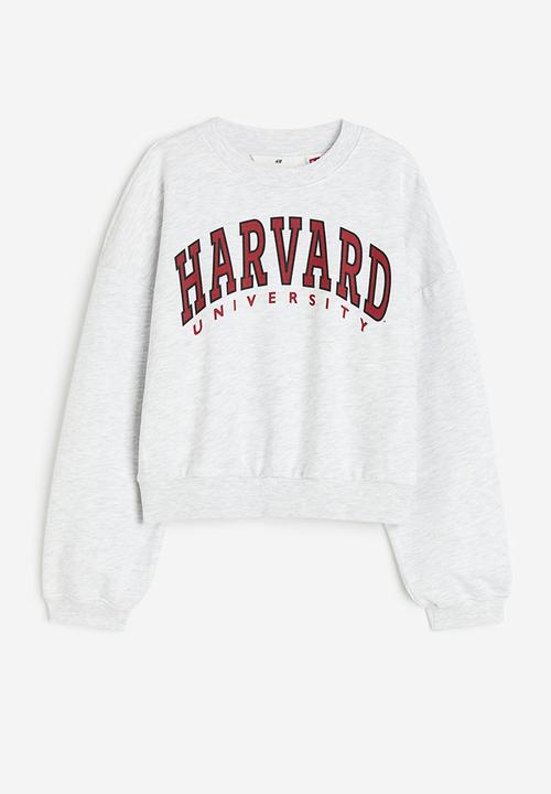 H&M - Oversized sweatshirt - light grey marl/harvard