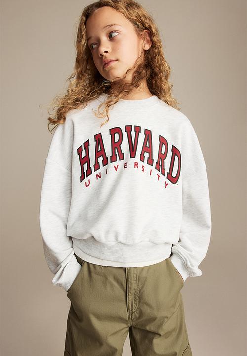 H&M - Oversized sweatshirt - light grey marl/harvard