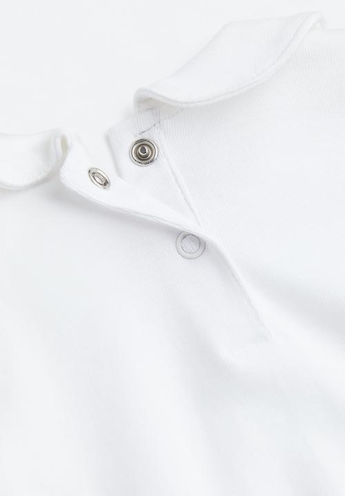 H&M - Collared bodysuit - white
