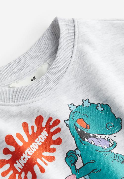 H&M - Oversized sweatshirt - light grey/nickelodeon