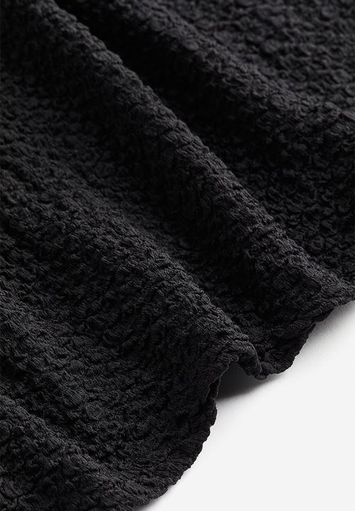 H&M - Textured jersey dress - black