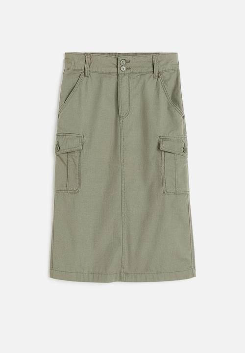 H&M - Cargo skirt - green