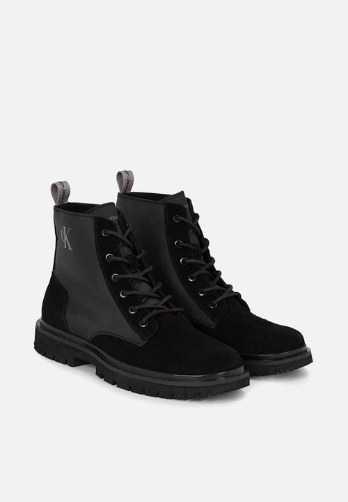 Calvin Klein - Eva mid chelsea boot suede - black