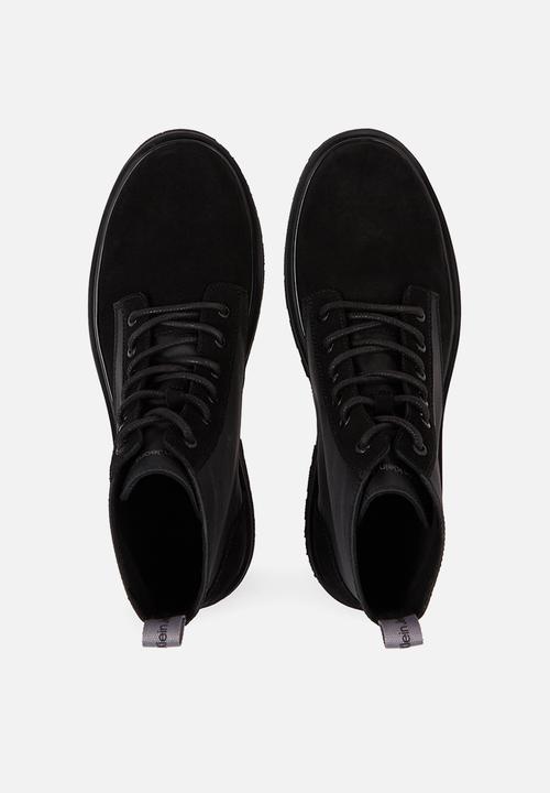 Calvin Klein - Eva mid chelsea boot suede - black
