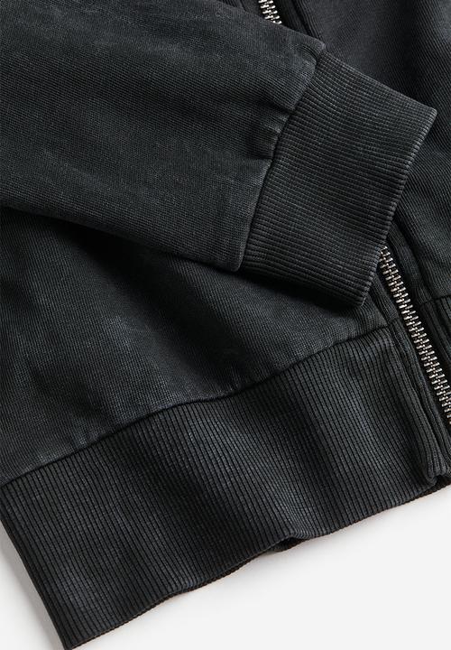 H&M - Zip-through hoodie - dark grey