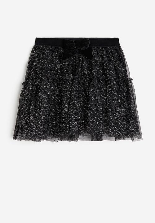 H&M - Tulle skirt - black/glittery