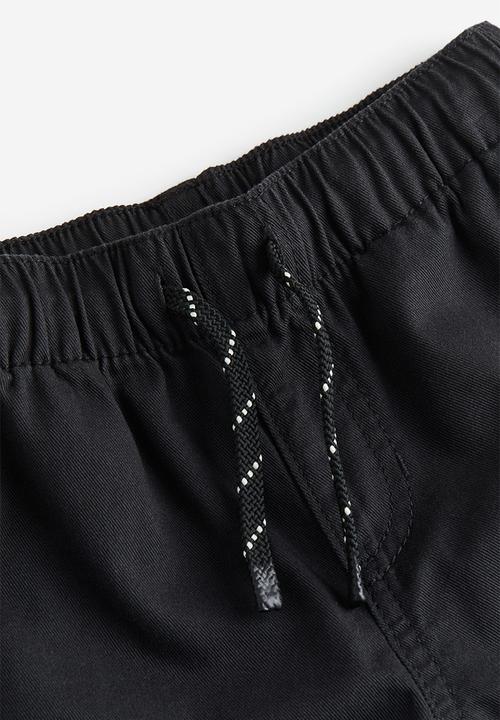 H&M - Twill cargo trousers - black