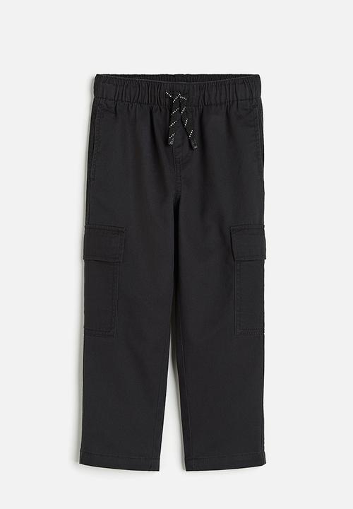 H&M - Twill cargo trousers - black
