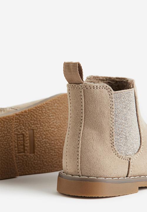 H&M - Warm-lined chelsea boots - beige, multi