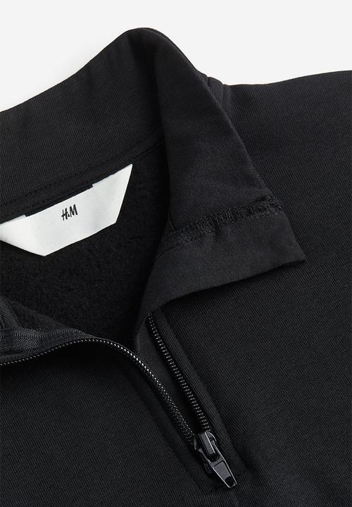 H&M - Zip-top sweatshirt - black