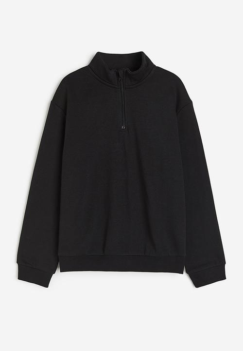 H&M - Zip-top sweatshirt - black