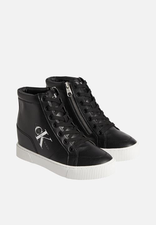Calvin Klein - Hidden wedge cupsole laceup wn - black/silver