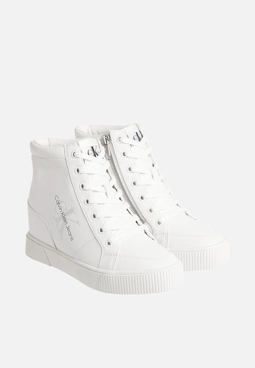 Calvin Klein - Hidden wedge cupsole laceup wn - bright white/silver