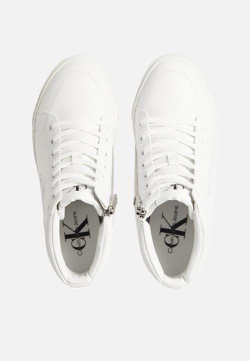 Calvin Klein - Hidden wedge cupsole laceup wn - bright white/silver