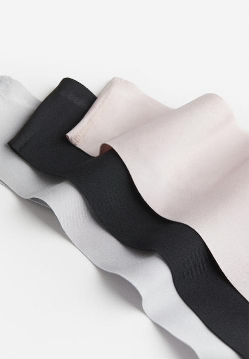 H&M - 3 pack invisible thong briefs - multi
