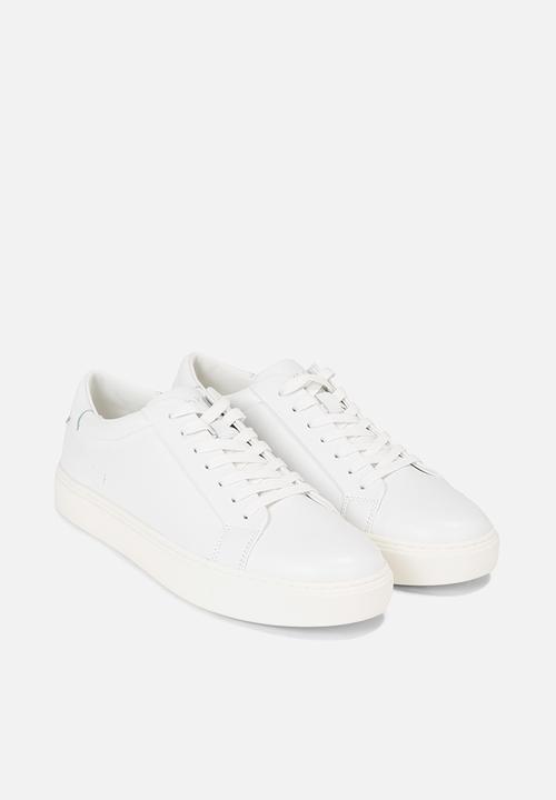 Calvin Klein - Low top lace up lth sm - Triple White