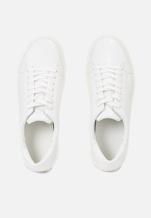 Calvin Klein - Low top lace up lth sm - Triple White