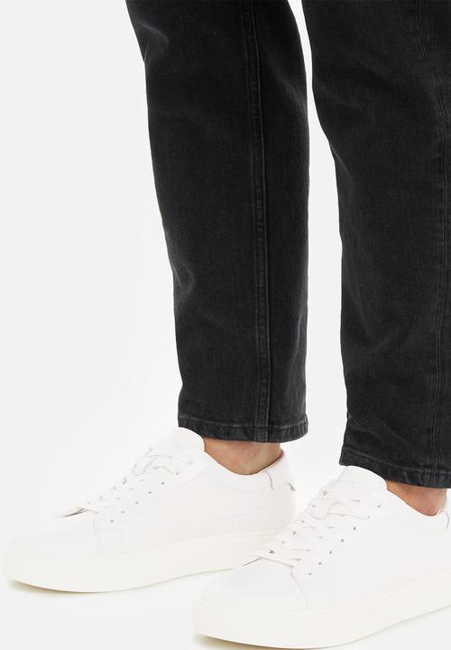 Calvin Klein - Low top lace up lth sm - Triple White
