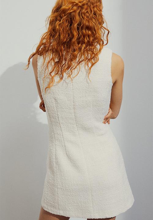 H&M - Bouclé dress - white