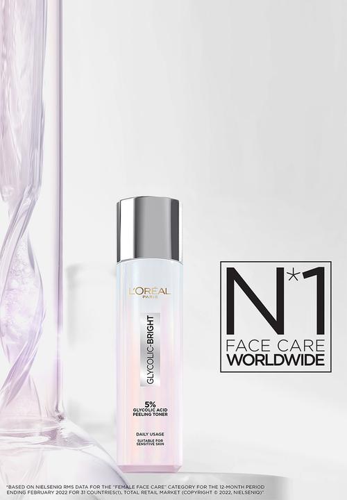L'Oreal Paris - Glycolic Bright Peeling Toner 128ml