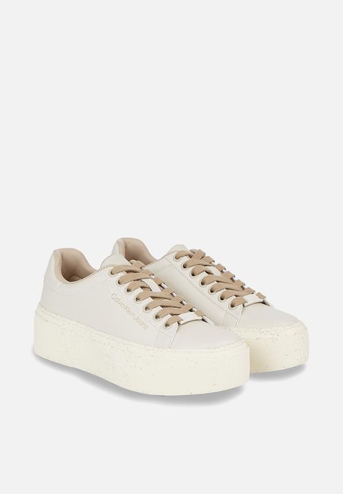 Calvin Klein - Bold vulc flatf low laceup wn - Eggshell/Travertine