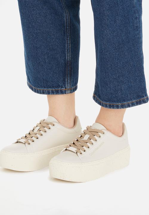 Calvin Klein - Bold vulc flatf low laceup wn - Eggshell/Travertine
