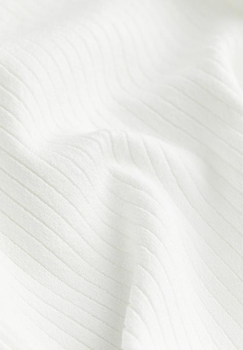 H&M - Asymmetric-neck jumper - white