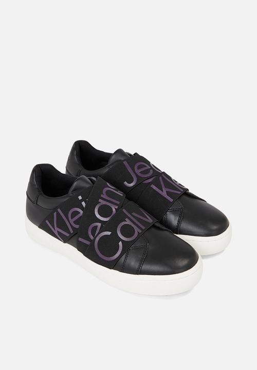 Calvin Klein - Classic cupsole elast web refl - Black/Amethyst