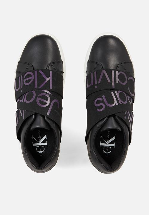 Calvin Klein - Classic cupsole elast web refl - Black/Amethyst