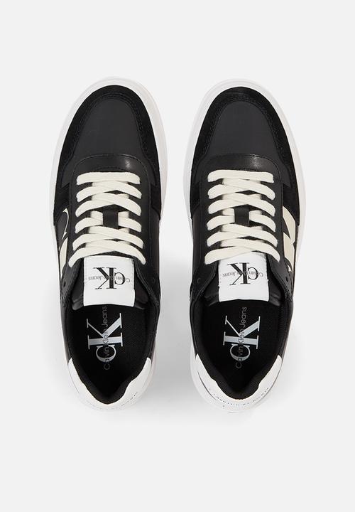 Calvin Klein - Cupsole flatform laceup lth mix - Black/Bright White/Creamy White