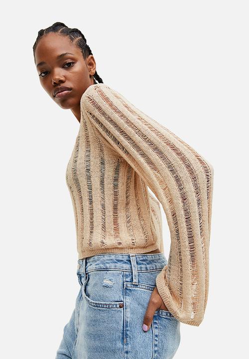 H&M - Ladder-stitch-look jumper - beige