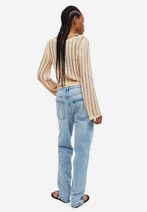 H&M - Ladder-stitch-look jumper - beige