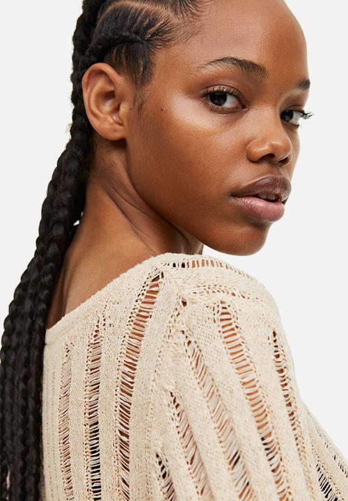 H&M - Ladder-stitch-look jumper - beige