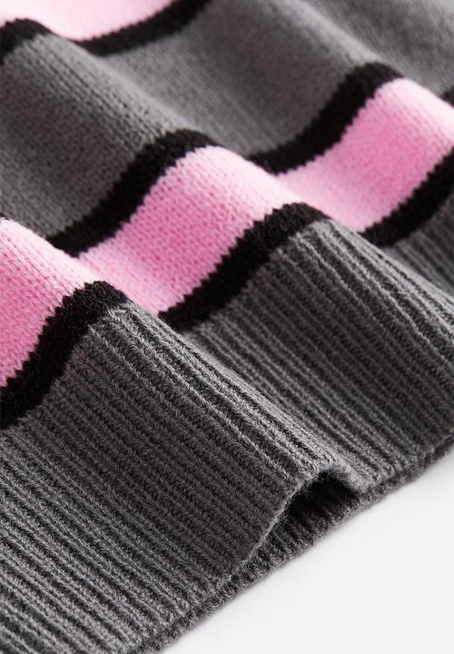 H&M - Jumper - dark grey striped