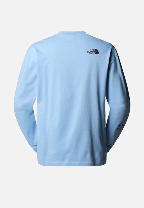 The North Face - U Nse Graphic Long Sleeve Tee - Steel Blue (Qeo)
