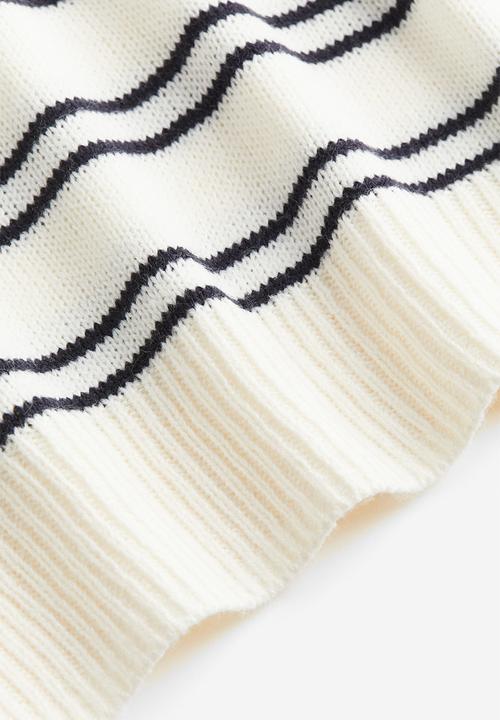 H&M - Jumper - cream striped